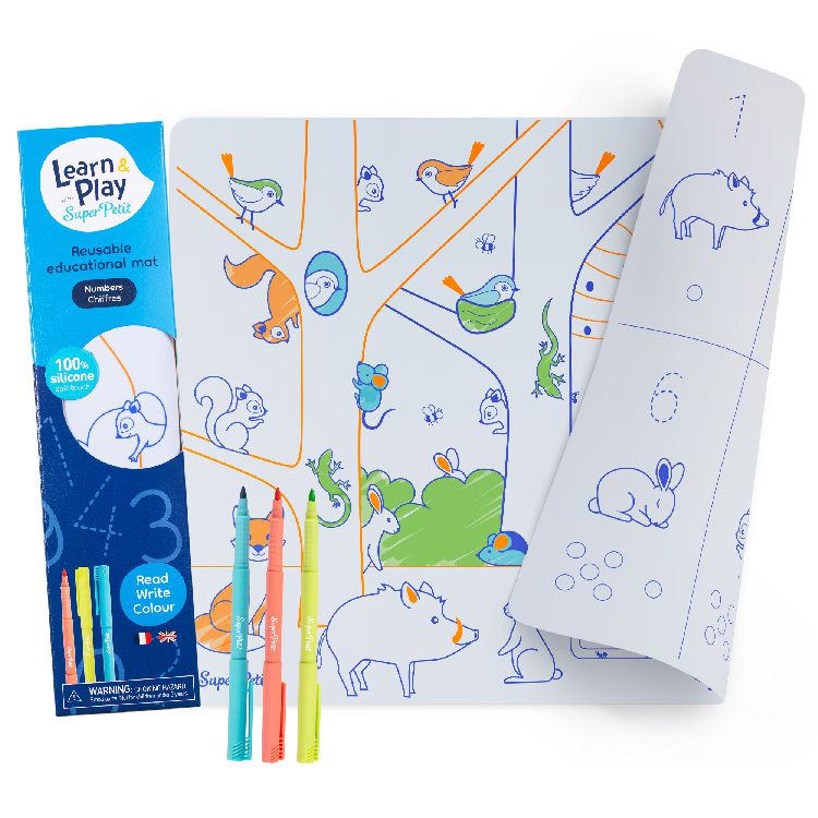 Kleuren Super Petit Learn & Play reversible mat