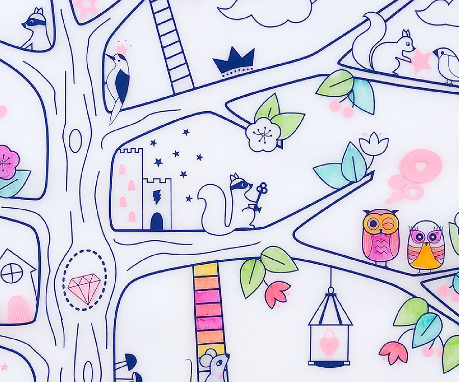 Kleuren Super Petit Colouring mat | Artiste