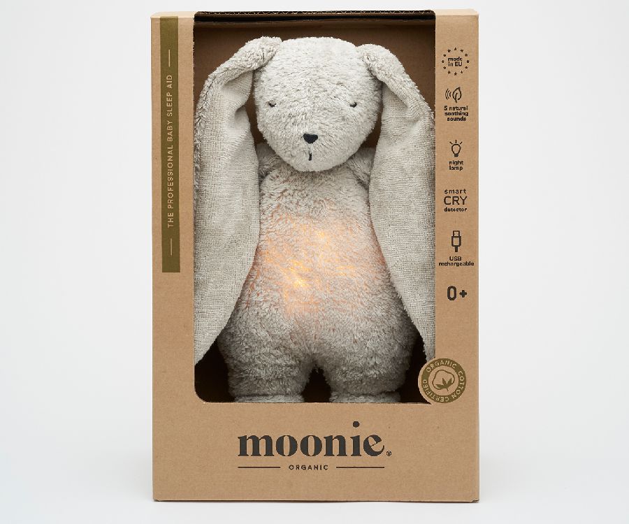 Knuffel Moonie, slaapknuffel | The Humming Bunny Organic