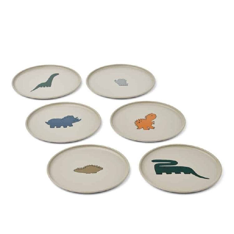 Bord Liewood Remco 6 Pack, plat bord | Dinosaurs