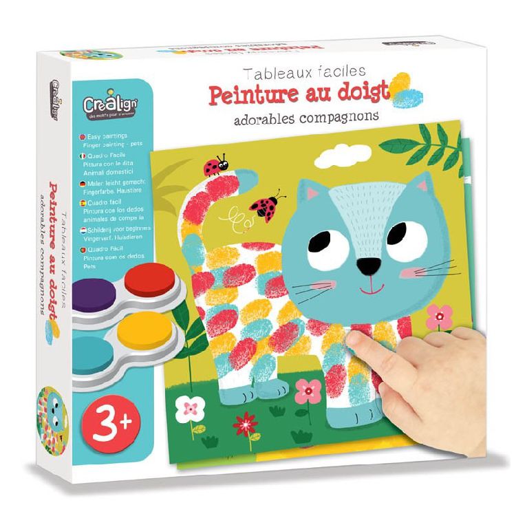 Stempelen/verven Crealign Finger paint pets