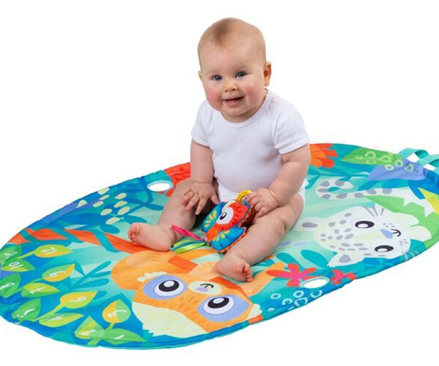 Speeltapijt met speelboog PLAYGRO Mighty milestones play gym | Large