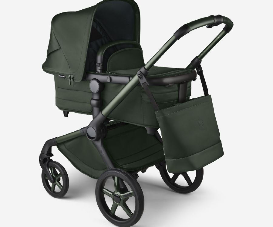 Verzorgingstas Bugaboo Changing Bag, draagtas met luiermat, geschikt voor Bugaboo Fox 5 Complete | Noir Collection