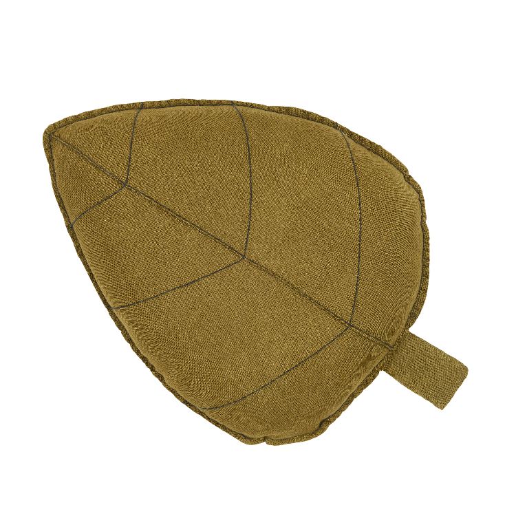 Sierkussen Nobodinoz Leaf Cushion, kussen met vaste sloop | L1N0