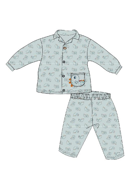 Nachtkledij Picco Mini, pyjama 2-delig