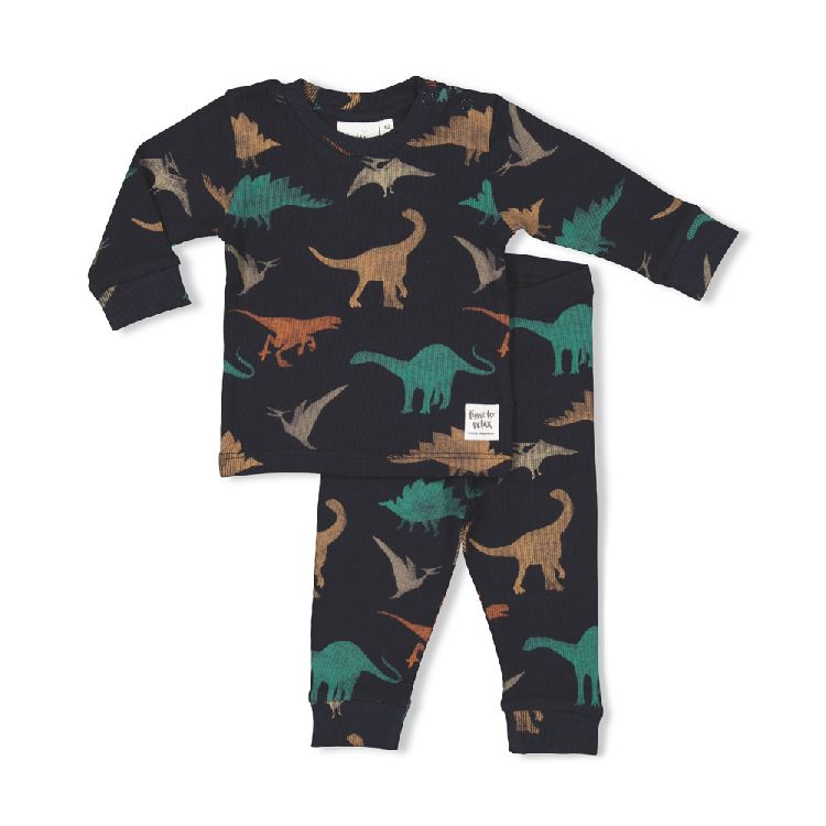 Nachtkledij Feetje Navy Dino, pyjama 2-delig | Premium sleepwear by Feetje