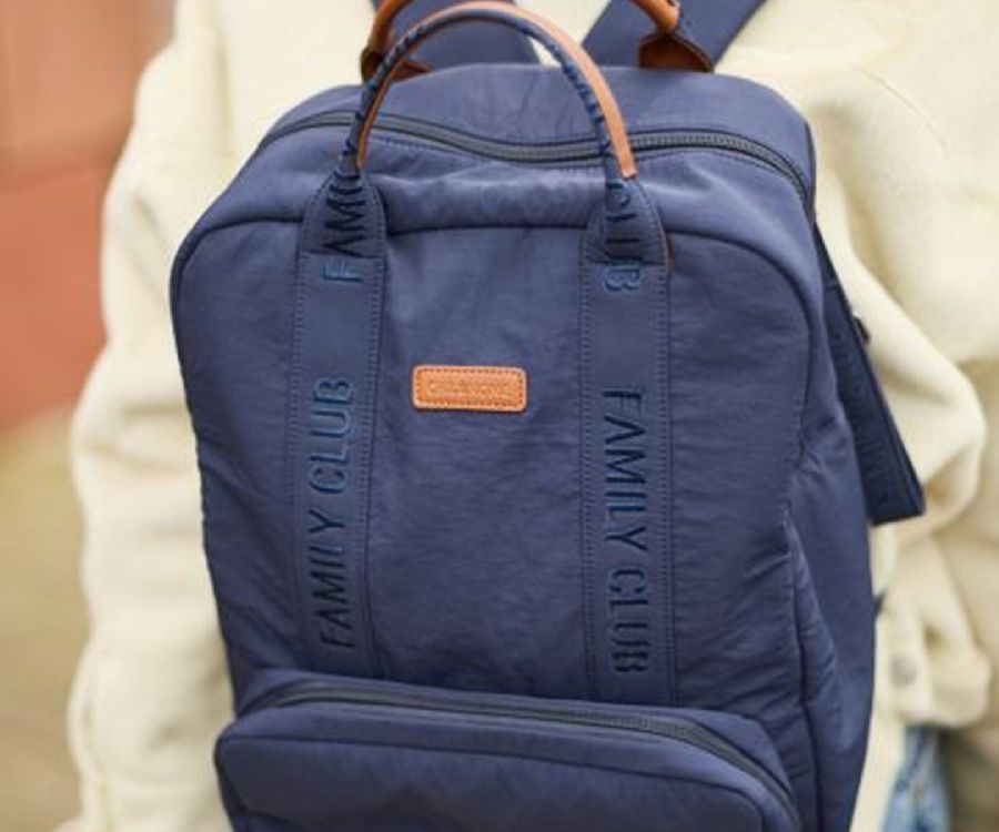 Verzorgingstas Childhome Backpack Family Club, rugzak met luiermat | Signature Urban navy