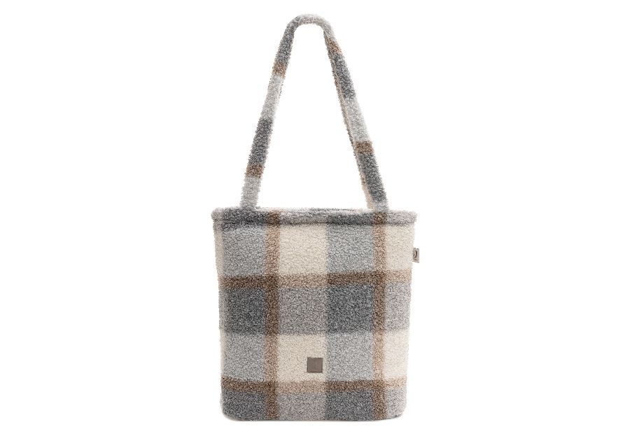 Verzorgingstas Jollein Diaper bag shopper, draagtas met luiermat | Check Boucle