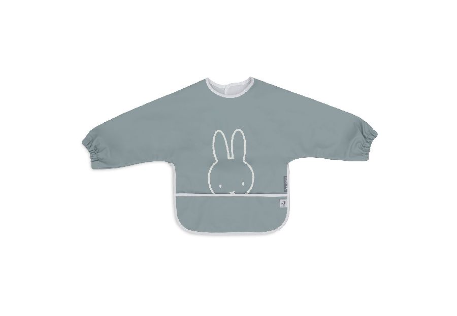 Slabbetje Jollein | Miffy Peekaboo sea green