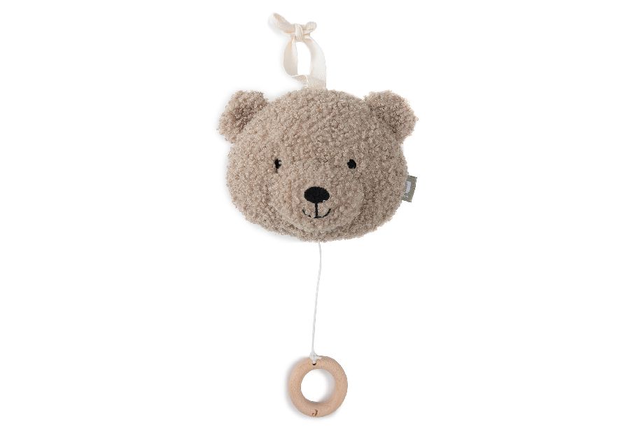 Knuffel Jollein Muziekhanger, muziektrekker | Teddy Bear olive green