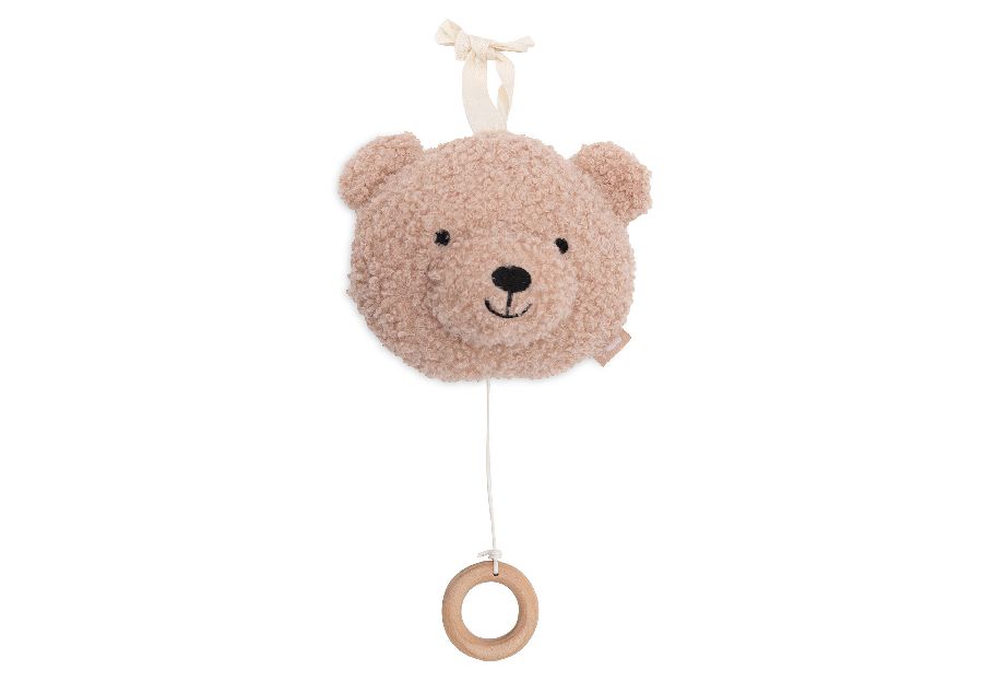 Knuffel Jollein Muziekhanger, muziektrekker | Teddy Bear wild rose