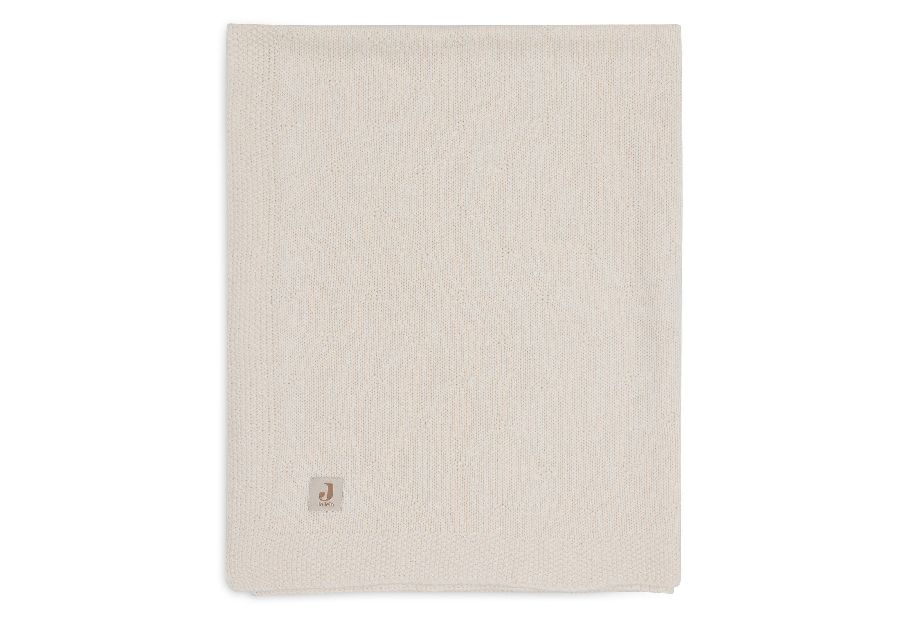 Deken Jollein, geschikt voor wieg/draagmand/park | Cosy Knit ivory