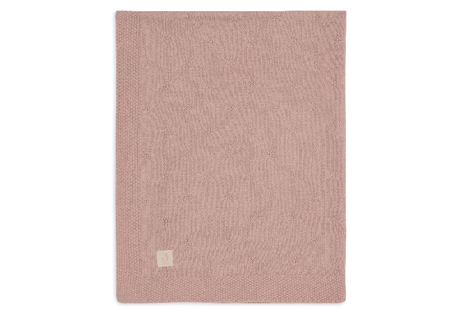 Deken Jollein, geschikt voor wieg/draagmand/park | Cosy Knit wild rose