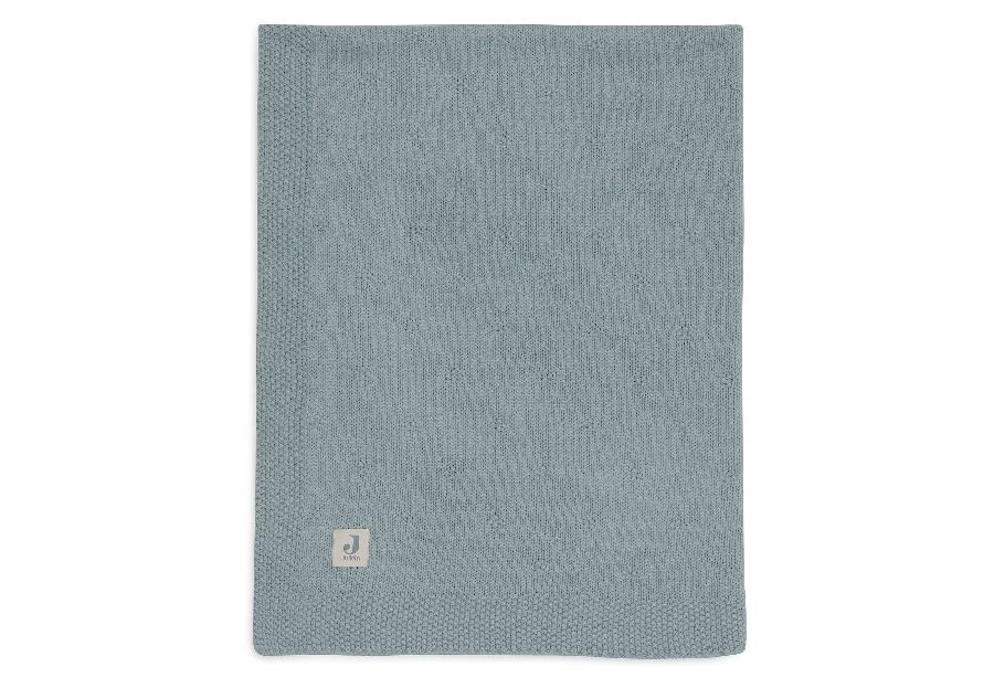 Deken Jollein, geschikt voor wieg/draagmand/park | Cosy Knit sea green