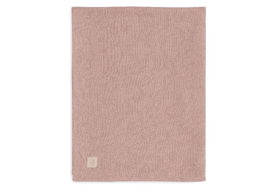 Deken Jollein, geschikt voor wieg/draagmand/park | Cosy Knit wild rose