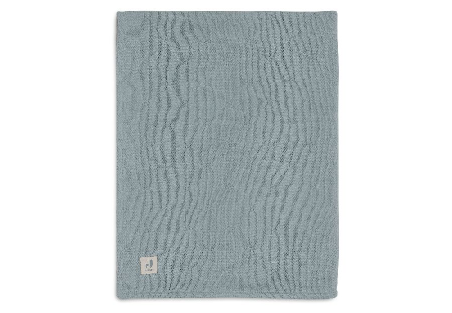 Deken Jollein, geschikt voor wieg/draagmand/park | Cosy Knit sea green