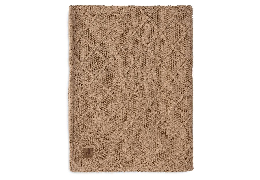 Deken Jollein, geschikt voor babybed 60x120/babybed 70x140 | Check Knit biscuit