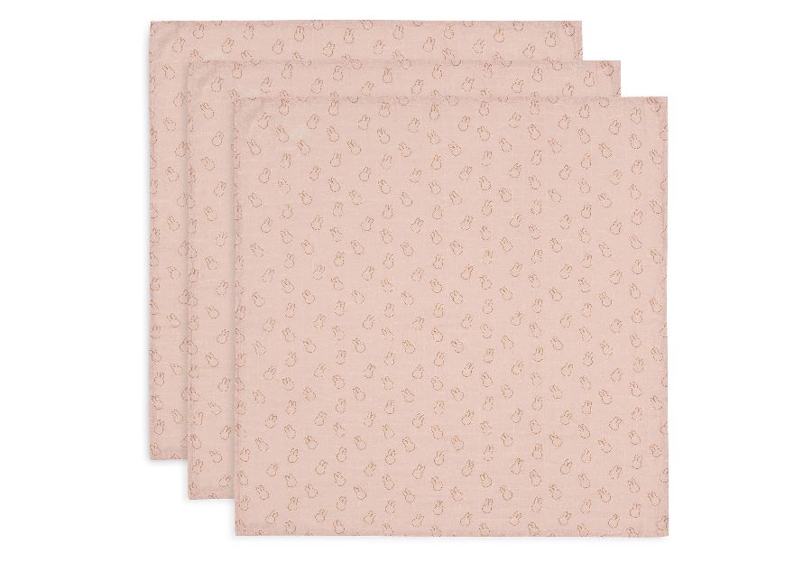 Tetra doek Jollein Small | Miffy Silhouettes wild rose