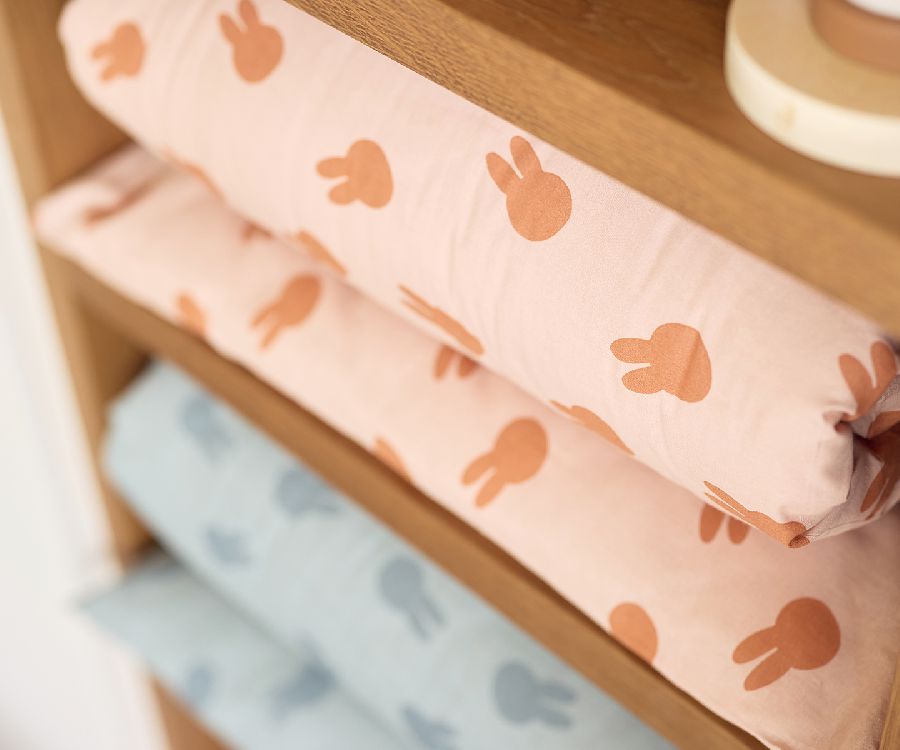 Donsovertrek Jollein, geschikt voor babybed 60x120/babybed 70x140 | Miffy Shadow wild rose