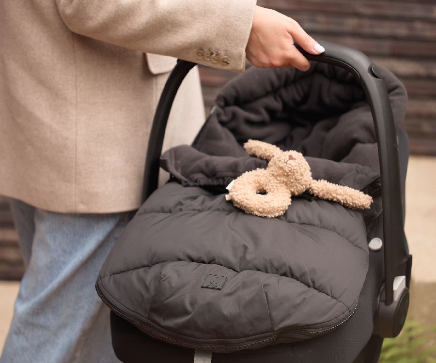 Voetenzak Jollein, geschikt voor autostoel groep 0+ | Puffed black