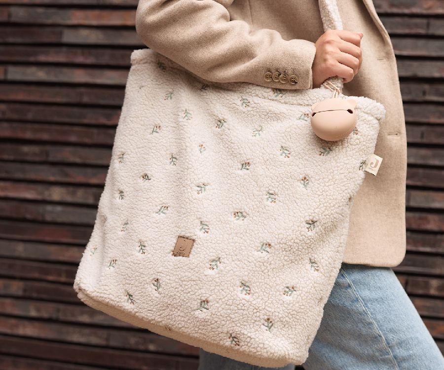 Verzorgingstas Jollein Diaper bag shopper, draagtas met luiermat | Teddy Lovely