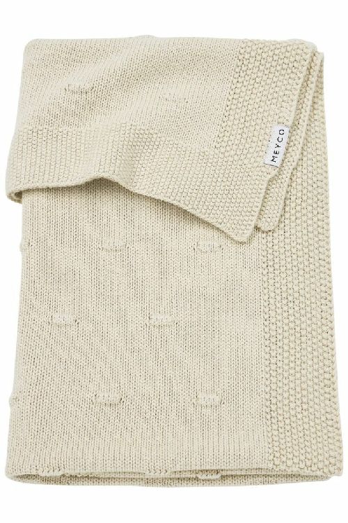 Deken Meyco Baby, geschikt voor babybed 60x120/babybed 70x140 | Knots soft sand