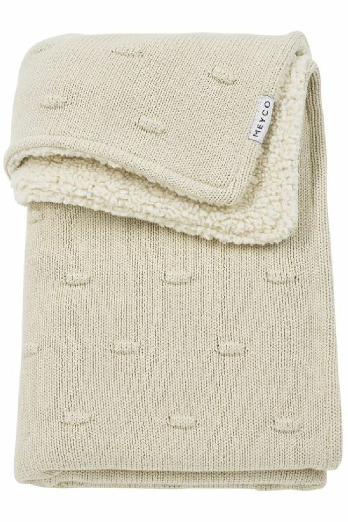 Deken Meyco Baby Teddy, geschikt voor wieg/draagmand/park | Knots soft sand