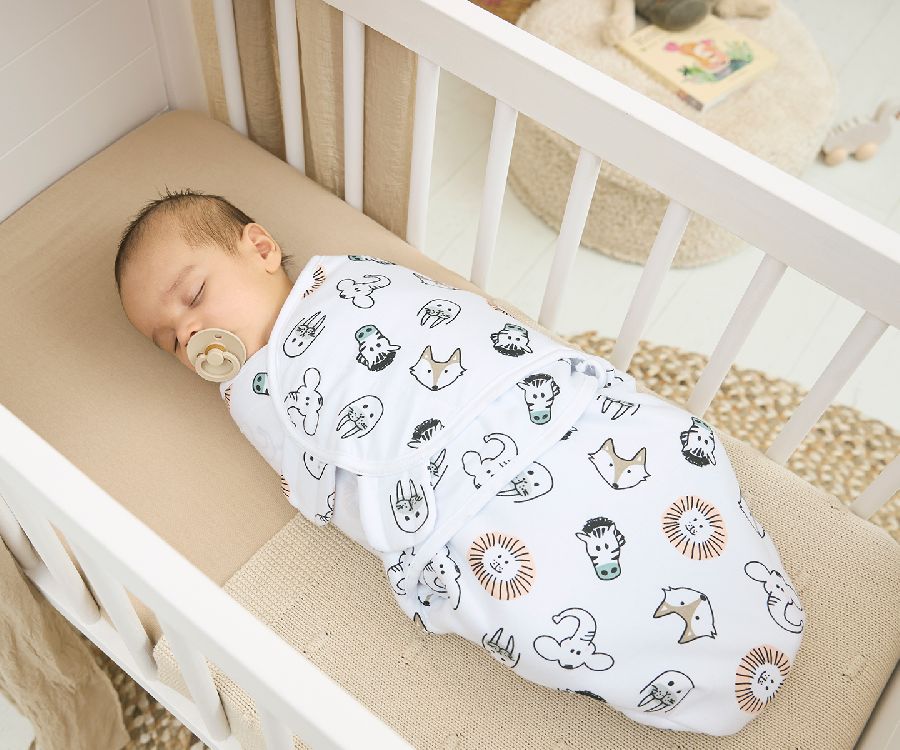 Inbakeren Meyco Baby Swaddle, 0 - 3 maand | Animal