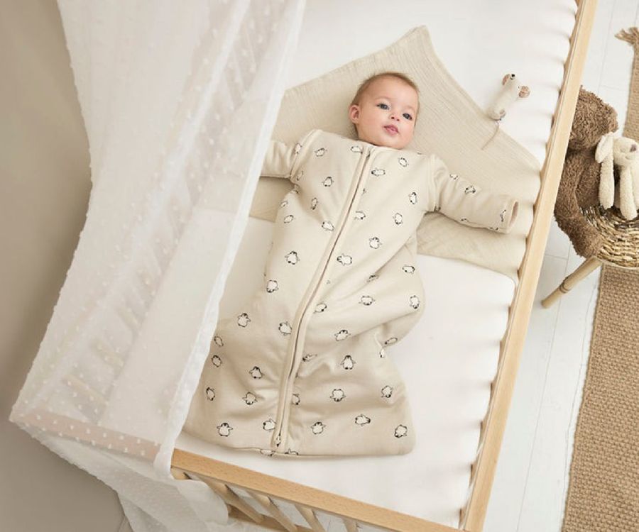 Klamboe Meyco Baby, geschikt voor babybed/eenpersoonsbed | Plume offwhite