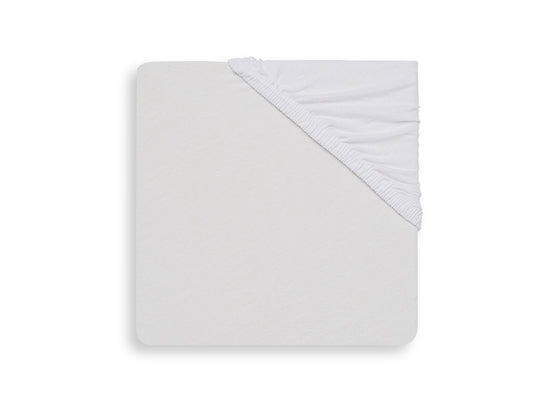 Hoeslaken Jollein, geschikt voor babybed 70x140/babybed 70x150/babybed 75x150 | White