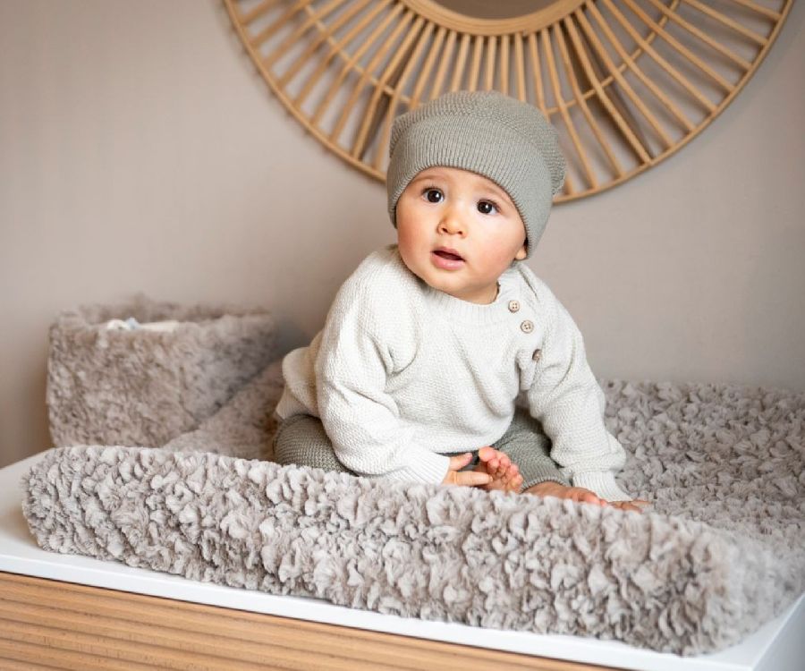 Waskussen hoes Baby's Only Aankleedkussenhoes | Snow taupe