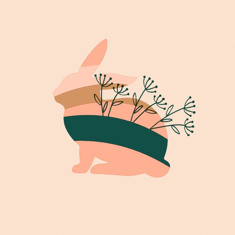 Servetten Paper+Design, Boho Bunny, 24 x 24 cm, 20 stuk(s)