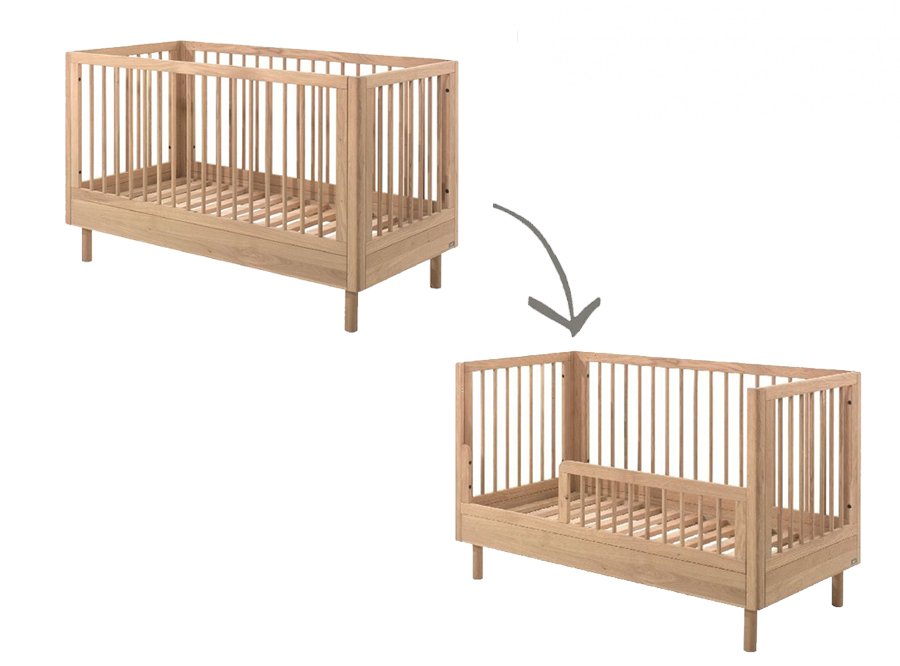 Bed Jaxx furniture, Forrest, Forrest 70x140 omvb, babybed omvormbaar tot bedbank