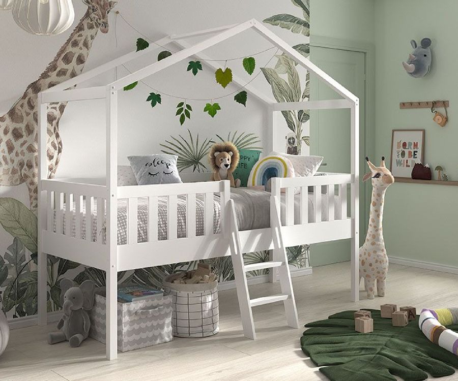 Bedhuis Vipack Furniture, Housebed Dallas Ladder 90x200, eenpersoonsbed