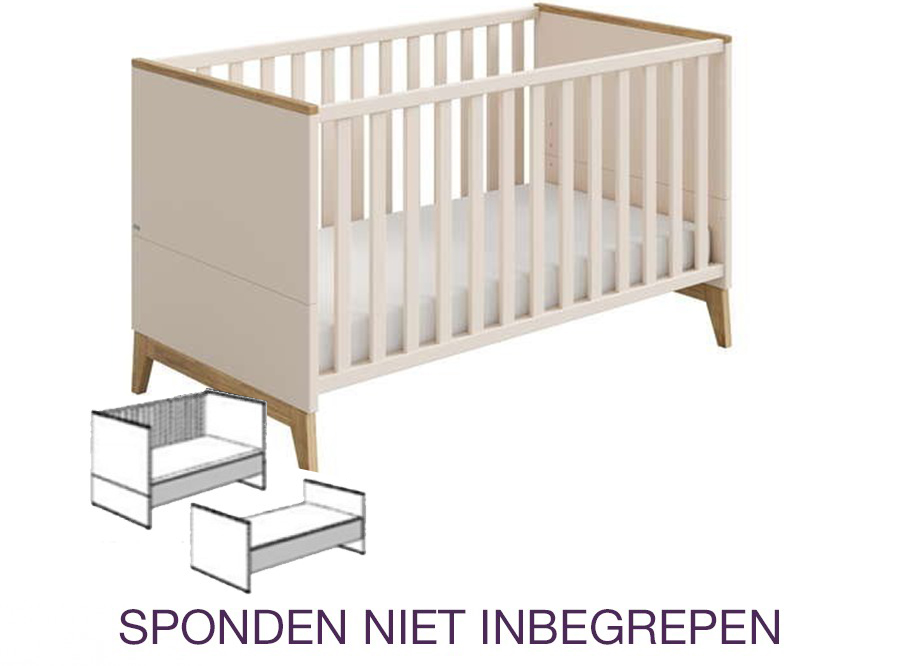 Bed PAIDI, Stiene, Stiene 70x140 omvb, babybed omvormbaar tot juniorbed/babybed omvormbaar tot bedbank