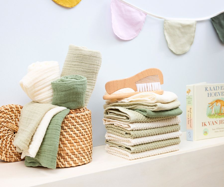 Washandje Meyco Baby Pre-washed