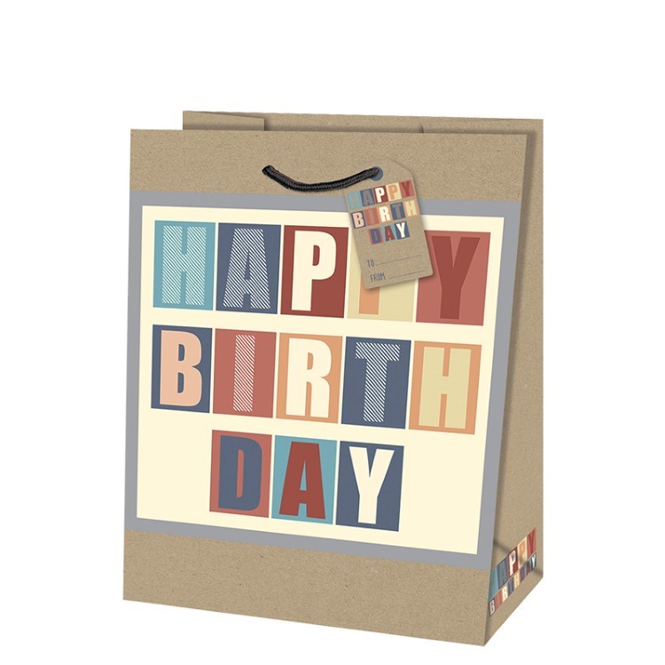 Geschenkzak Birthday Gents M