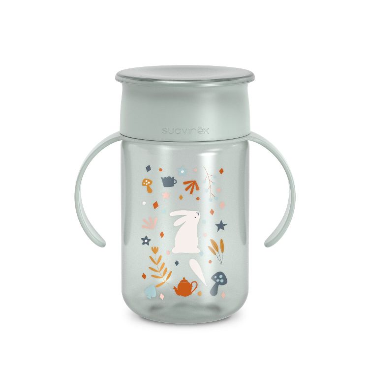 Drinkbeker Suavinex 360° Leerbeker | Wonderland pastel mint blue