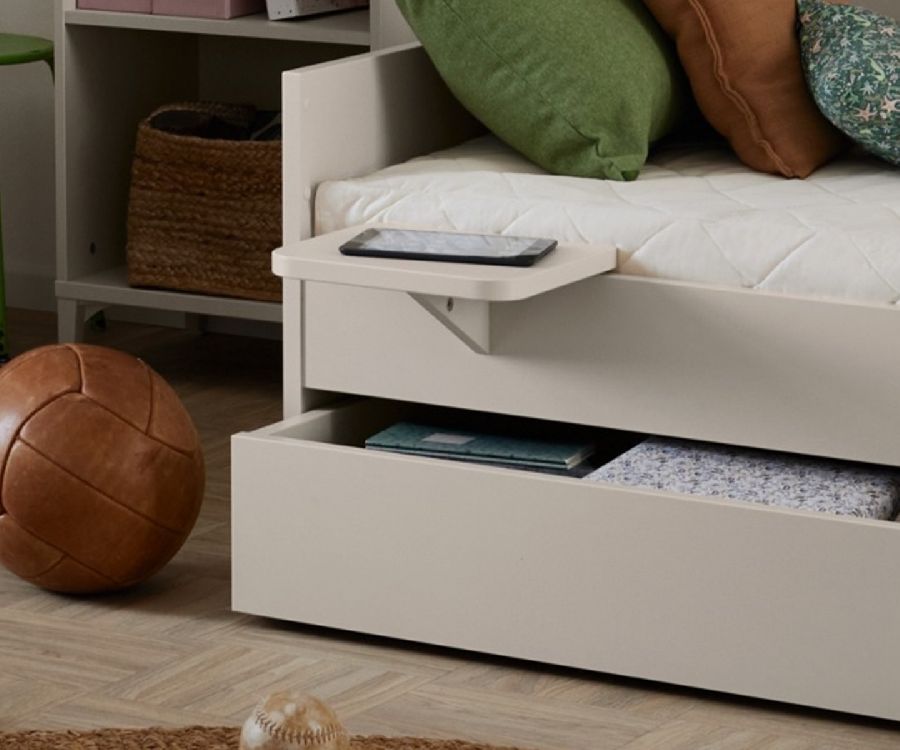 Bedplank Table, Cabin Bed Sister Lou 90x200/Cabin Bed Sister Lou 120x200, cashmere beige voor Sister Lou eenpersoonsbed Yuny by Paidi Kamer bedplank