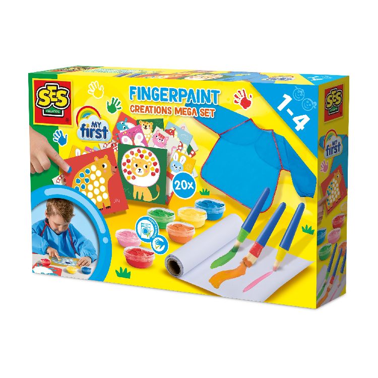 Verfmateriaal SES Creative Fingerpaint creation mega set | My First